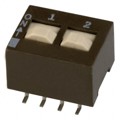 204-212ST - SWITCH SLIDE DIP DPST 50MA 24V