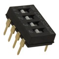 SDA04H0BD - SWITCH SLIDE DIP SPST 25MA 24V