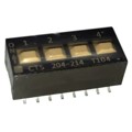 204-214ST - SWITCH SLIDE DIP DPST 50MA 24V