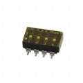 SD04H0SBR - SWITCH SLIDE DIP SPST 100MA 25V