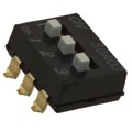 SDA03H1SBD - SWITCH SLIDE DIP SPST 25MA 24V