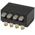 BPA04SBR - SWITCH PIANO DIP SPST 100MA 5V