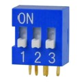 DS03-254-03BE - DIP SWITCH, SPST, 2.54 PITCH, RA