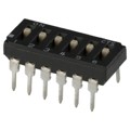 209-6MS - SWITCH SLIDE DIP SPST 100MA 20V