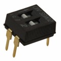 SDA02H0BD - SWITCH SLIDE DIP SPST 25MA 24V