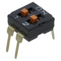 A6T-2104 - SWITCH SLIDE DIP SPST 25MA 24V