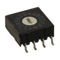 A6RS-161RF - SWITCH ROTARY DIP HEX 25MA 24V