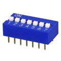 DS01C-254-L-07BE - DIP SWITCH, SPST, 2.54 PITCH, RA