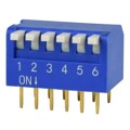 DS02-254-2L-06BE - DIP SWITCH, SPST, 2.54 PITCH, FL
