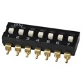 DS04-254-2-07BK-SMT - DIP SWITCH, SPST, 2.54 PITCH, FL