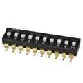 DS04-254-2-10BK-SMT - DIP SWITCH, SPST, 2.54 PITCH, FL