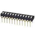 DS04-254-2L-12BK - DIP SWITCH, SPST, 2.54 PITCH, FL