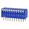 DS02-254-1L-10BE - DIP SWITCH, SPST, 2.54 PITCH, RA