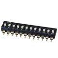 DS04-254-2-12BK-SMT - DIP SWITCH, SPST, 2.54 PITCH, FL