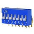 DS03-254-07BE - DIP SWITCH, SPST, 2.54 PITCH, RA