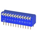 DS02C-254-2L-12BE - DIP SWITCH, SPST, 2.54 PITCH, FL