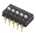 A6TN-5104 - SWITCH SLIDE DIP SPST 25MA 24V