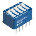 435640-3 - SWITCH ROCKER DIP SPST 60MA 5V
