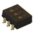 SDA03H0SB - SWITCH SLIDE DIP SPST 25MA 24V