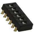 SDA06H0SBD - SWITCH SLIDE DIP SPST 25MA 24V