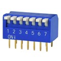 DS02C-254-2L-07BE - DIP SWITCH, SPST, 2.54 PITCH, FL
