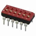 SD06H0K - SWITCH SLIDE DIP SPST 100MA 25V