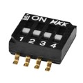 JS0404FP4 - SWITCH SLIDE DIP SPST 25MA 24V