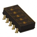 SDA05H0SBR - SWITCH SLIDE DIP SPST 25MA 24V