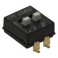 SDA02H1SBD - SWITCH SLIDE DIP SPST 25MA 24V