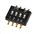 97R04ST - SWITCH SLIDE DIP SPST 25MA 24V