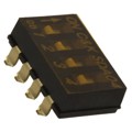 SDA04H0SBR - SWITCH SLIDE DIP SPST 25MA 24V