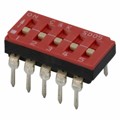 SD05H0B - SWITCH SLIDE DIP SPST 100MA 25V