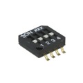 JS0404FP4-S - SWITCH SLIDE DIP SPST 25MA 24V