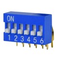 DS03-254-06BE - DIP SWITCH, SPST, 2.54 PITCH, RA
