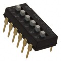 SDA06H1BD - SWITCH SLIDE DIP SPST 25MA 24V