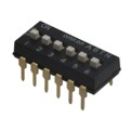 A6TN-6104 - SWITCH SLIDE DIP SPST 25MA 24V
