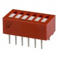 76RSB06T - SWITCH ROCKER DIP SPST 150MA 30V