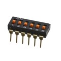 A6T-6104 - SWITCH SLIDE DIP SPST 25MA 24V