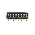 JS0208AP4-S - SWITCH SLIDE DIP SPST 25MA 24V