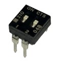 210-2LPS - SWITCH SLIDE DIP SPST 100MA 20V