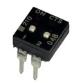 210-2LPSF - SWITCH SLIDE DIP SPST 100MA 20V