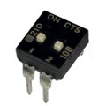 210-2MSF - SWITCH SLIDE DIP SPST 100MA 20V