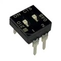 210-2LPSD - SWITCH SLIDE DIP SPST 100MA 20V