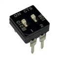 210-2MSD - SWITCH SLIDE DIP SPST 100MA 20V