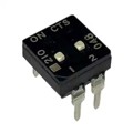 210-2LPSFD - SWITCH SLIDE DIP SPST 100MA 20V