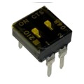 210-2LPSTD - SWITCH SLIDE DIP SPST 100MA 20V