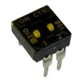 210-2MSTFD - SWITCH SLIDE DIP SPST 100MA 20V