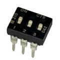 210-3LPS - SWITCH SLIDE DIP SPST 100MA 20V