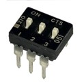 210-3ES - SWITCH SLIDE DIP SPST 100MA 20V