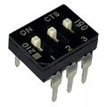 210-3ESD - SWITCH SLIDE DIP SPST 100MA 20V